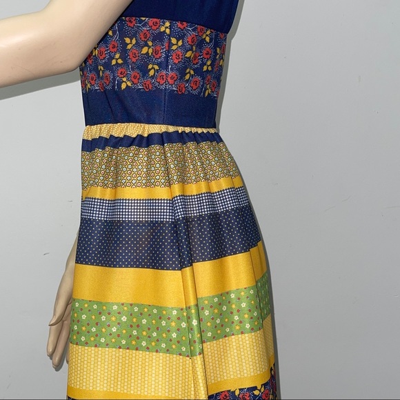 Junior Touch Vintage Hippie Maxi Dress 100% Nylon Size 11 - Picture 6 of 16